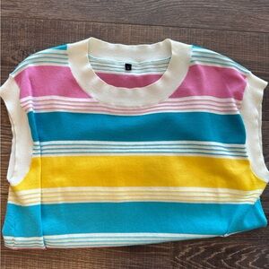 **DONATED** Colorful Striped sweater Shirt